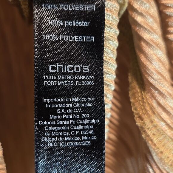 Chico's Travelers Pleated Top - Picture 5 of 9